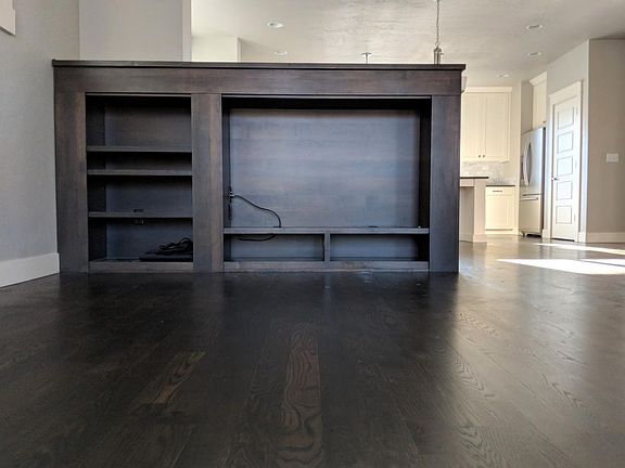 Built-in cabinets in living room