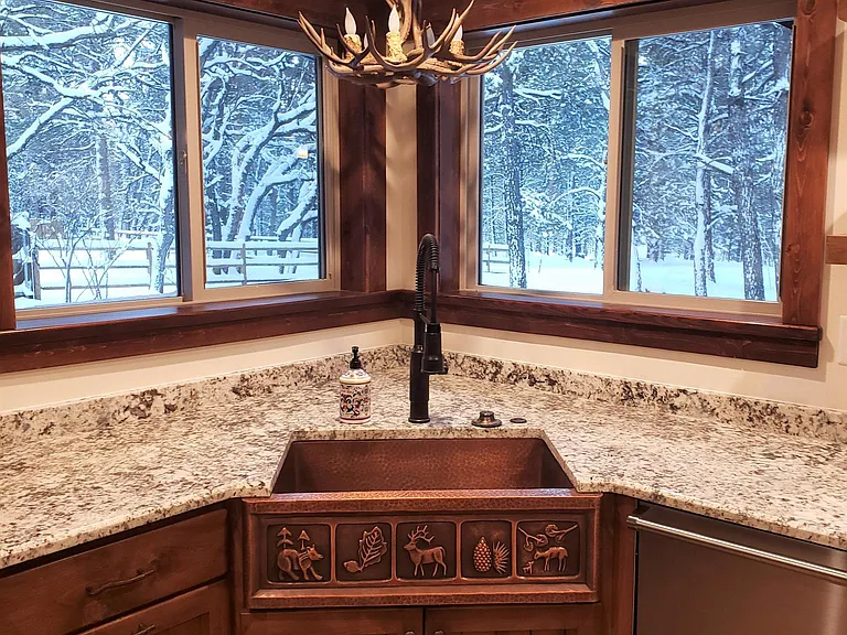 kitchen corner view in Winter