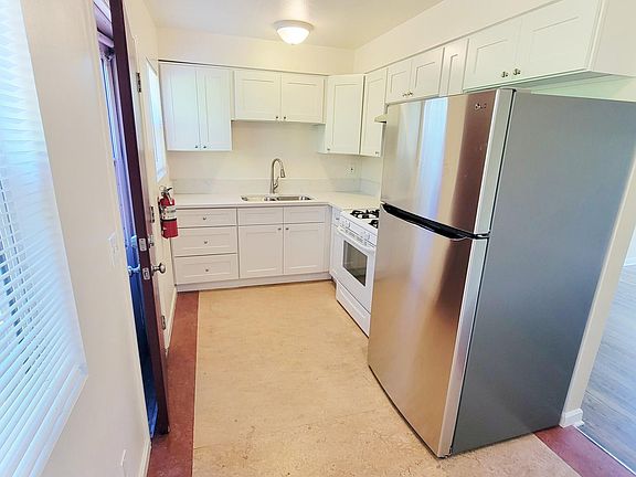 Kitchen with new refrigerator