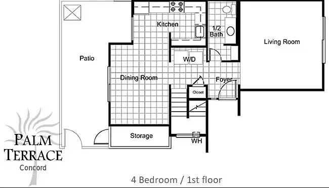 4 bedroom 1st floor