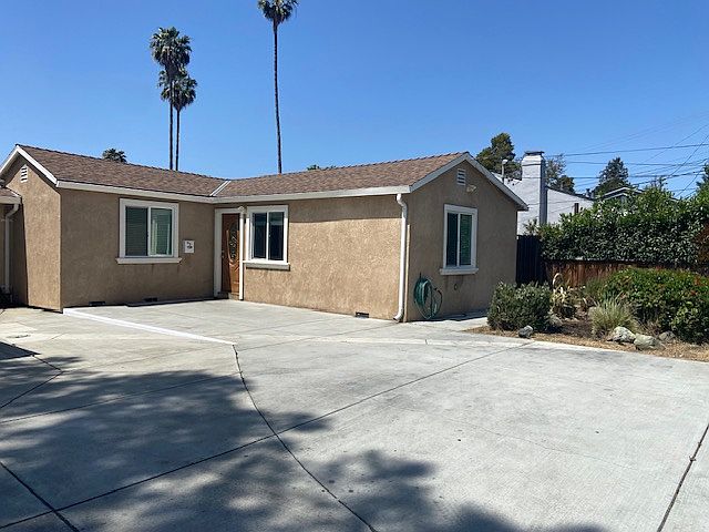 Front view from sidewalk