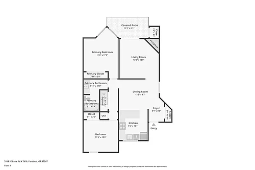 Floor plan Two Bedroom