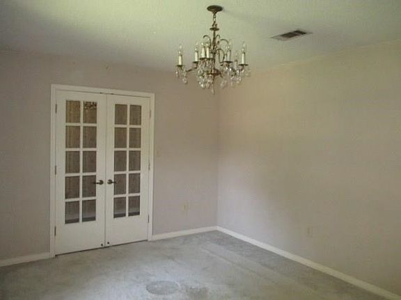 formal dining, French door to foyer