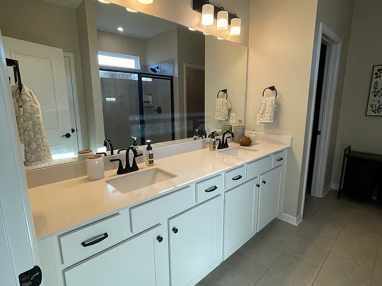 master bathroom dual sinks/vanity
