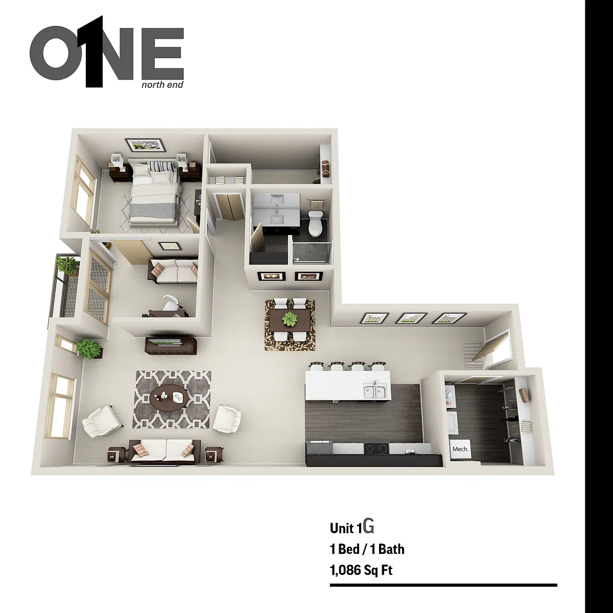 Floor plan 1G