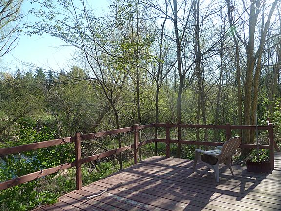 deck overlooking the river