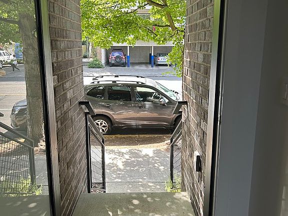 Elevated away from street entrance.