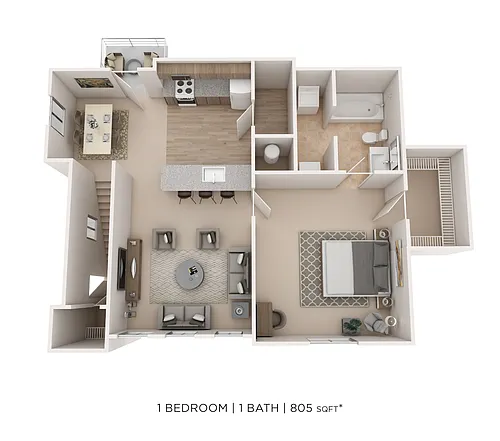 Floor plan One Bedroom