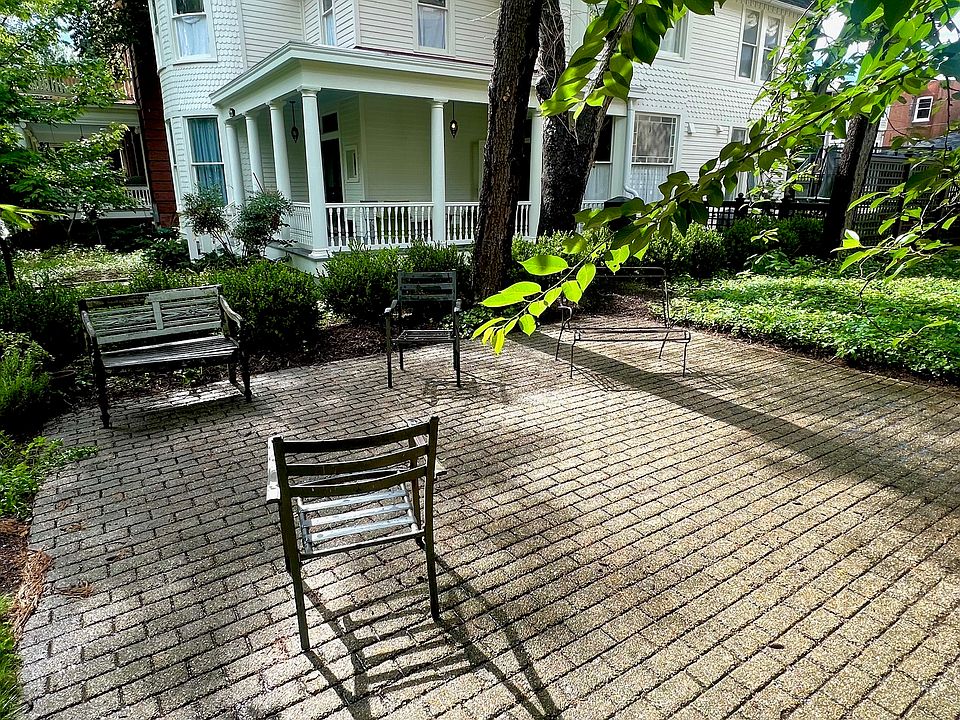 Garden seating area