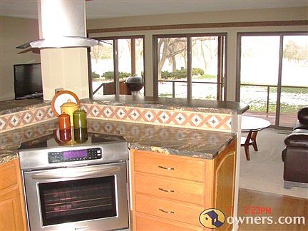 Golf course view from the kitchen.