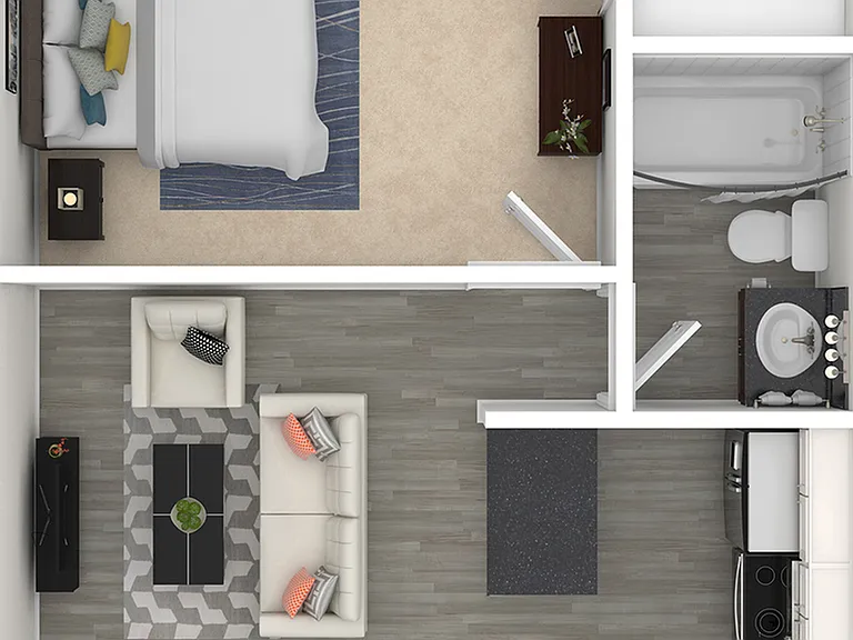 Oak Row North Dallas - A5 Floor Plan Oak Row North Dallas - A5 Floor Plan