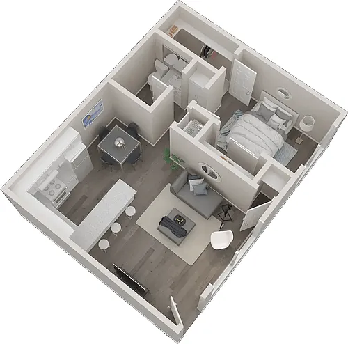 Floor plan 1X1