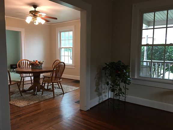 View from living room leading to dining room and breakfast room.