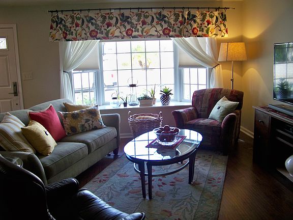 Living Room With Bay Window