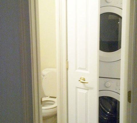 Typical washer and dryer setup