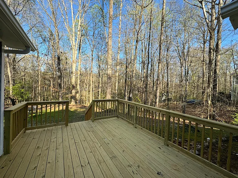 Large private deck