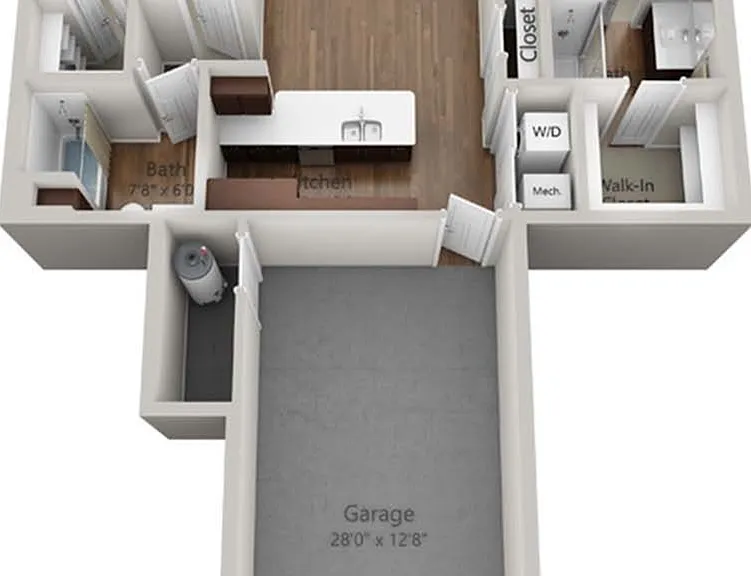 Floor Plan 2H | Seasons at Orchard Hills | Apartments in Oak Creek, WI Floor Plan 2H | Seasons at Orchard Hills | Apartments in Oak Creek, WI