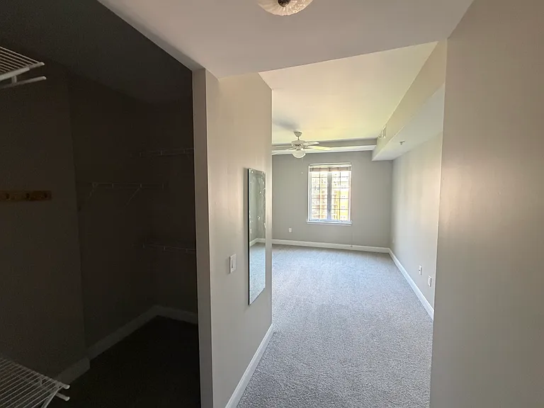 Closet and bedroom