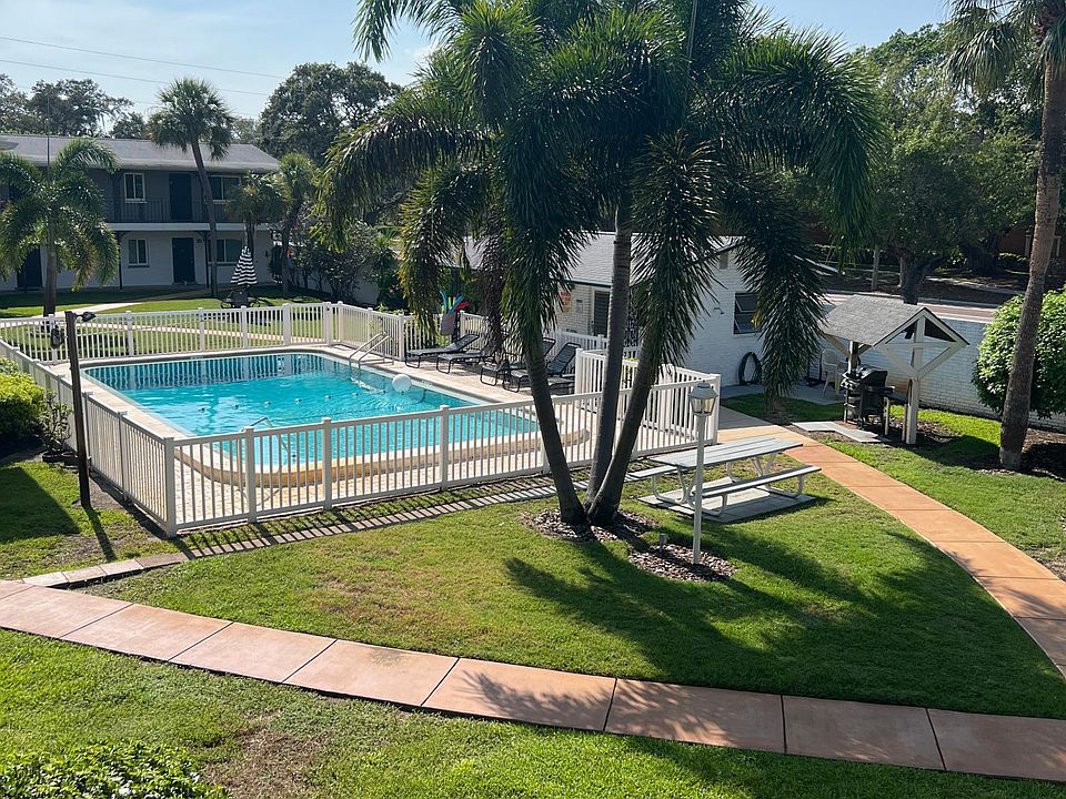 Swimming pool and part of green area
