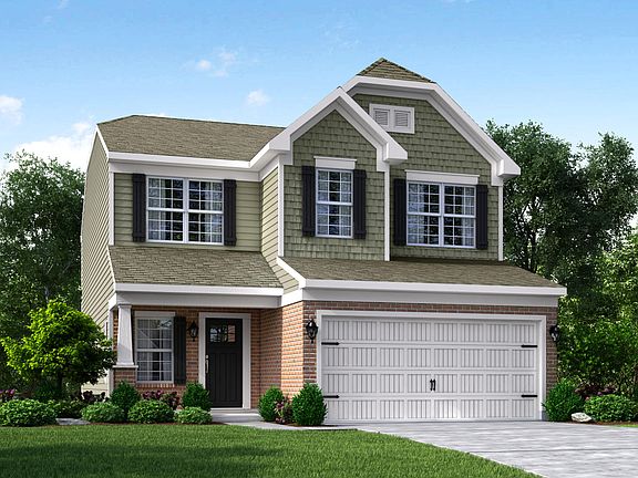 Elevation G Opt New England Inspired Facade, Porch Garage Door