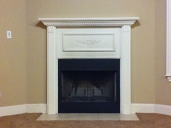 Simple, yet elegant fireplace.