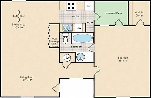 Floor plan The Hibiscus