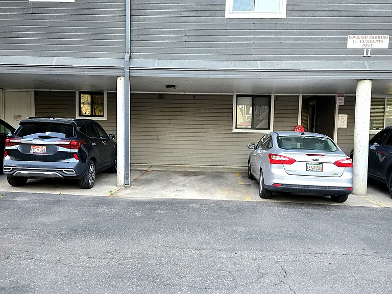 Covered parking spot