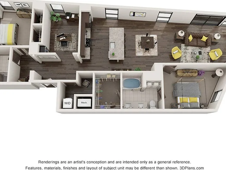 2 Bedroom - 2 Bathroom with Den 2 Bedroom - 2 Bathroom with Den