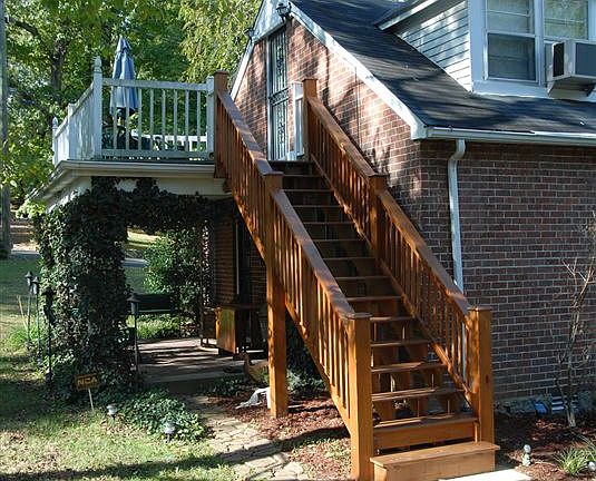 Stairs to Apt and Deck