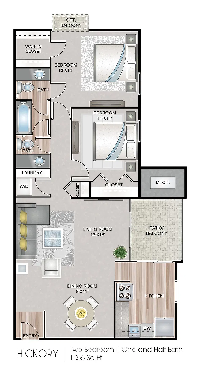 Floor plan Hickory