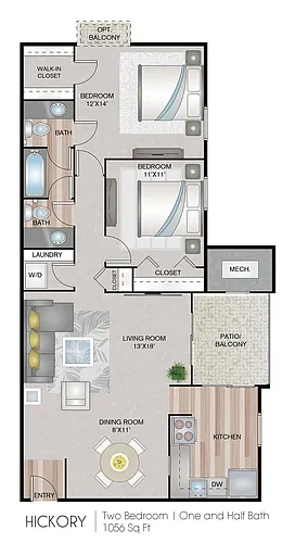 Floor plan Hickory