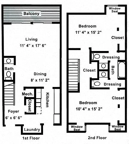 Floor plan The Edinburgh Townhome