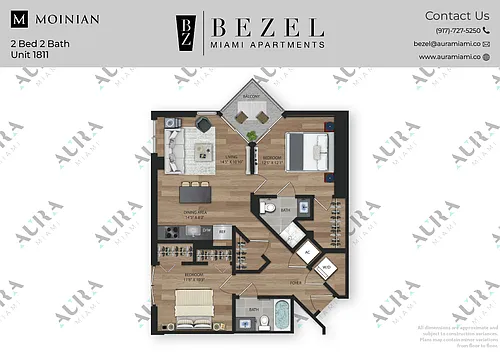 Floor plan 2 Bed