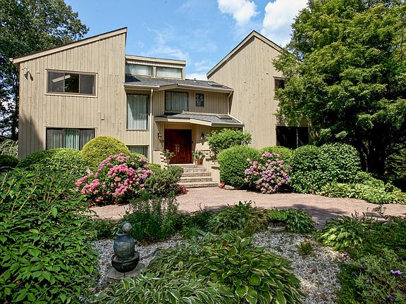 View of Circular Driveway - Landscaping