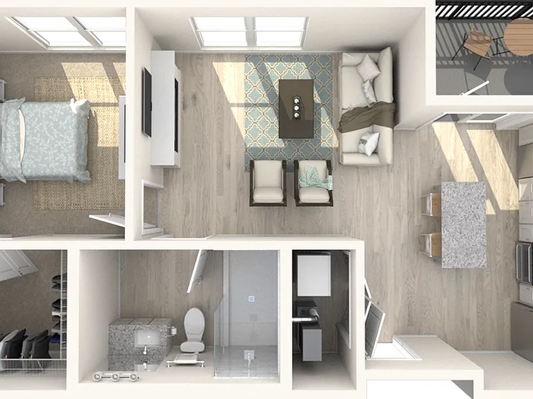 A2.1 - One Bedroom | One Bathroom A2.1 - One Bedroom | One Bathroom