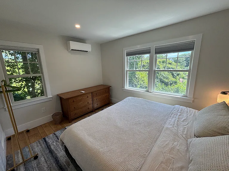 Downstairs: back bedroom, king bed