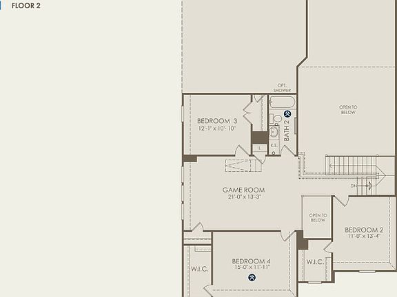 Amherst Floor Plan, Quick Move-in Home, Floor 2