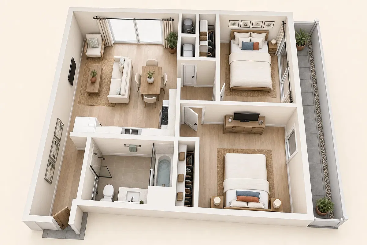 Floor plan Jetty