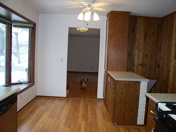 in kitchen eating area