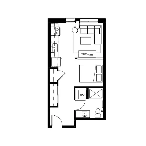 Floor plan Studio 1