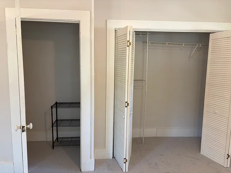 Closet and storage area.