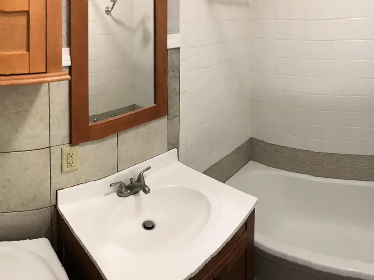 Updated bathroom.