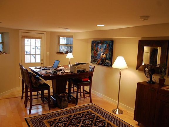 view from front of living room to front door