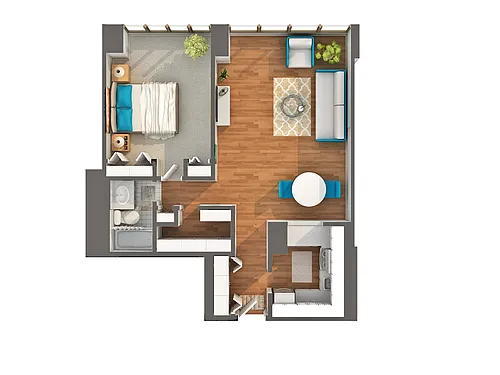 Floor plan 05 One Bed