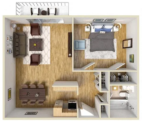 Floor plan 1 Bedroom