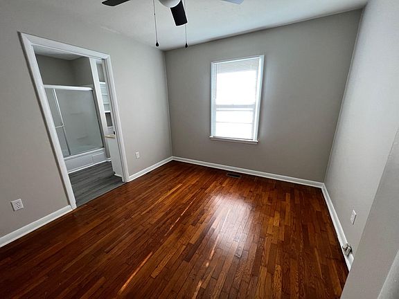 Master bedroom with attached bathroom