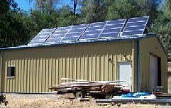 Metal Shop w/solar panels