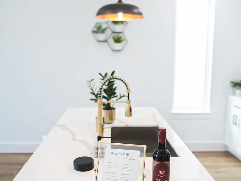 Kitchen counter.