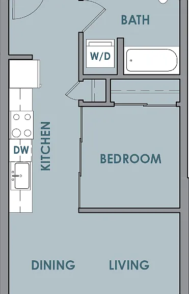 Studio B Floorplan Diagram