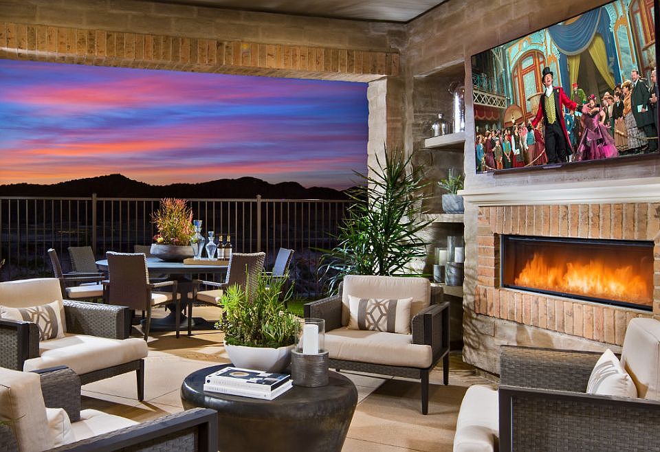 Model Home Outdoor Retreat